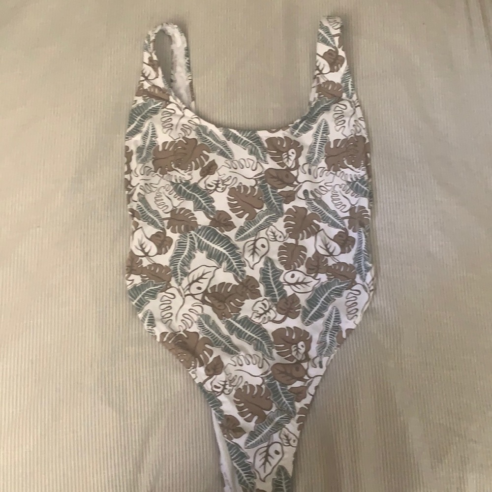 Long torso one piece bathing suit Cotton On